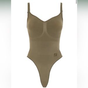 Brand new unused in box fendi x skims army green bodysuit NWT!